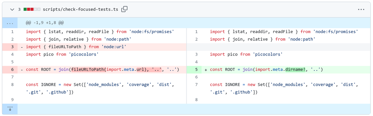 sitnikcode's tweet photo. Node.js (20.11.0) finally got “__dirname” for ES modules: import.meta.dirname

https://t.co/YUoKUgkmwa https://t.co/1JKWGCEgp5