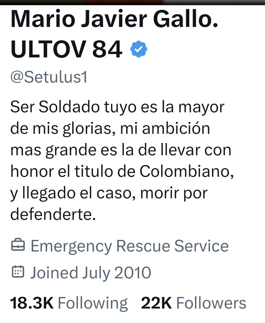 EsperancitaUrib's tweet photo. Don Mario,
Me encantó su perfil, que al igual que muchos, nos sentimos orgullosamente de ser colombianos.

Por su post puedo ver que recuerda muy bien los conocimientos básicos que nos impartían en Geografía en los años de primaria.

Usted es realmente un digno colombiano y representante del conocimiento, pero estático y desafortunadamente, también de la violencia verbal ¿Así lo entrenaron en el ejército? Yo esperaría que en su escuela y colegio no sigan las normas de educación del ejército.

¿Usted ha leído los máximos y mínimos que la temperatura global ha ido alcanzando cada año?
¿Sabe si ha habido una recuperación de la masa de hielo de los glaciares de Groenlandia y la Antártida, o por el contrario, los niveles de agua en el mar siguen aumentando y en un futuro cientos de ciudades a orilla de los mares desaparecerán?

¿Ha leído el informe de la ONU sobre el cambio climático con base en "estudios de científicos del clima y geólogos"?

Con todo respeto lo invito a actualizar su conocimiento. El universo está en permanente movimiento y el conocimiento en permanente crecimiento y revaluación.
Un abrazo de esta colombiana que humildemente trata de hacer lo mejor por llevar orgullosamente nuestra nacionalidad colombiana donde quiera que me encuentre.
Un abrazo desde la distancia.