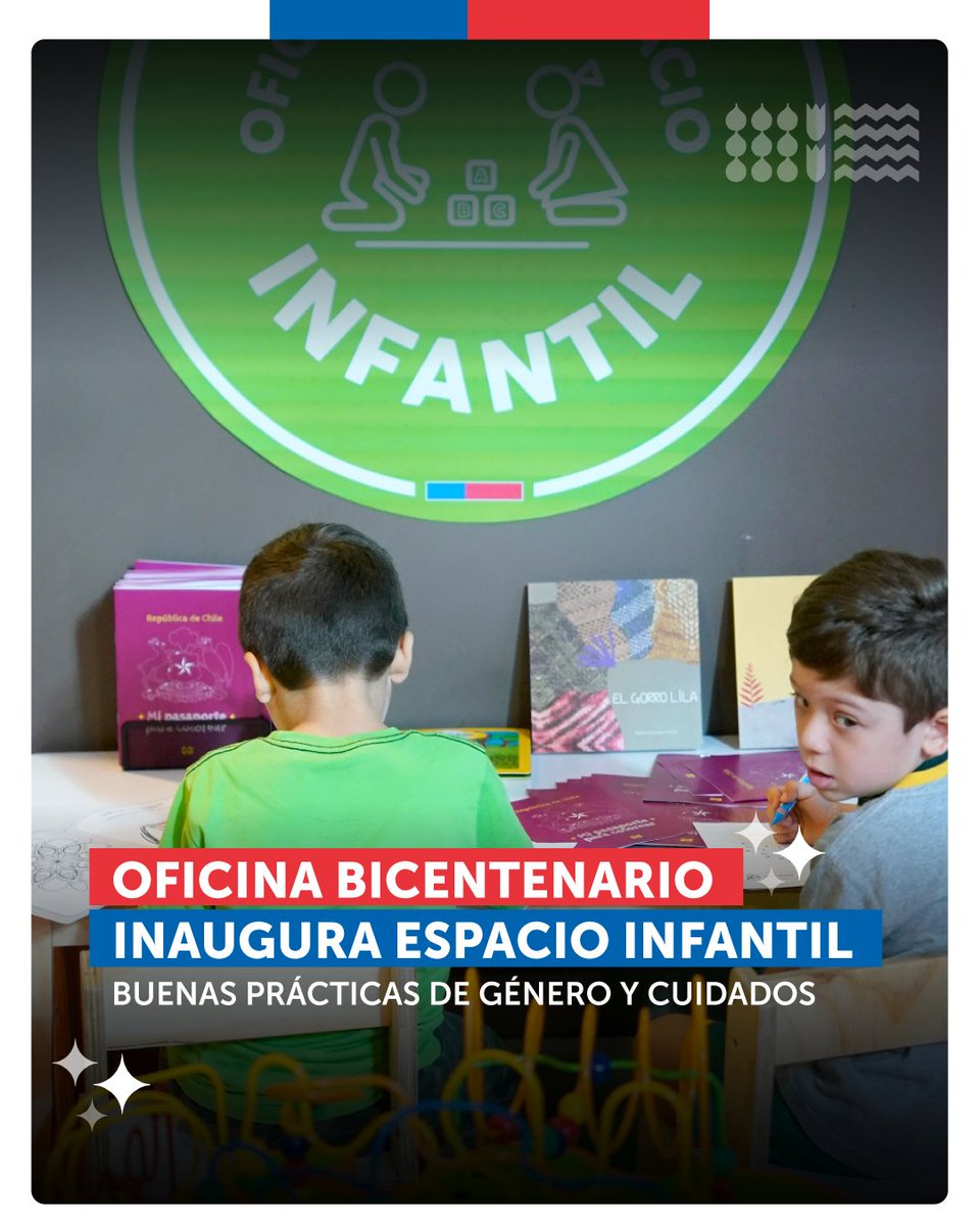 RegCivil_Chile's tweet photo. 🟣 Esta mañana, inauguramos el espacio de cuidado infantil en la oficina de Bicentenario en el marco de la implementación del Plan de Género y Cuidados de nuestra institución 👏 https://t.co/73LZbS2ebp