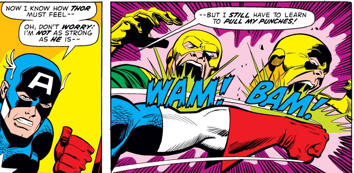 MarvelADay's tweet photo. #MarvelADay #Cap160
You think an armored car can protect you? Not from the newly super strong Captain America! It's a quick wam, bam, thank you Sam, and the goons are toast!
JH https://t.co/uGHlc9ysCQ