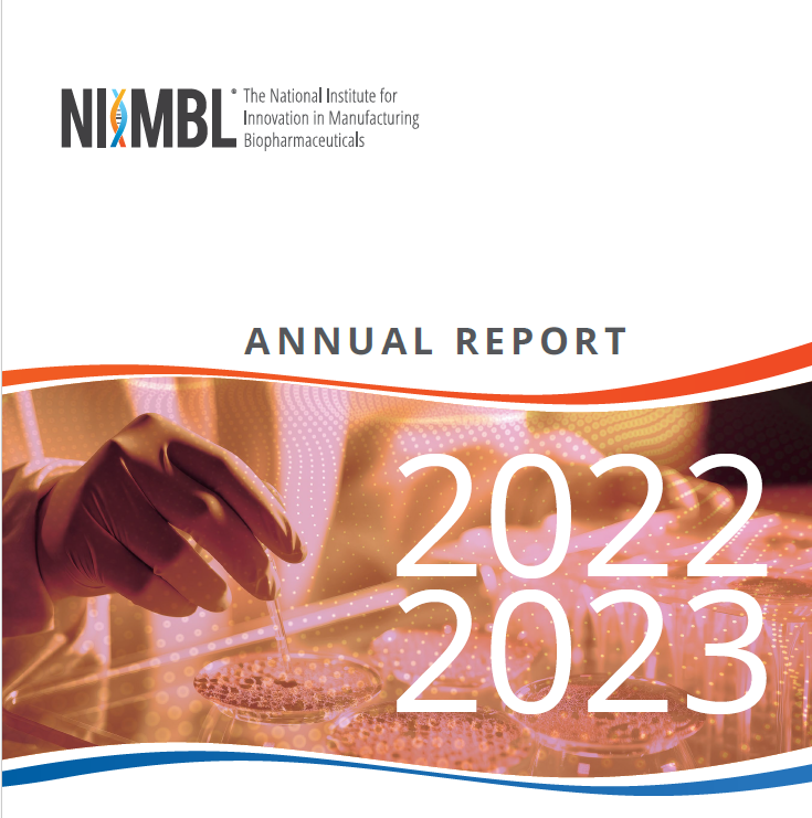 Our 2022-2023 Annual Report is now available. Learn more about our expanding project portfolio, advancing NIIMBL-led programs, growing workforce development initiatives, and more. bit.ly/3u05aE9