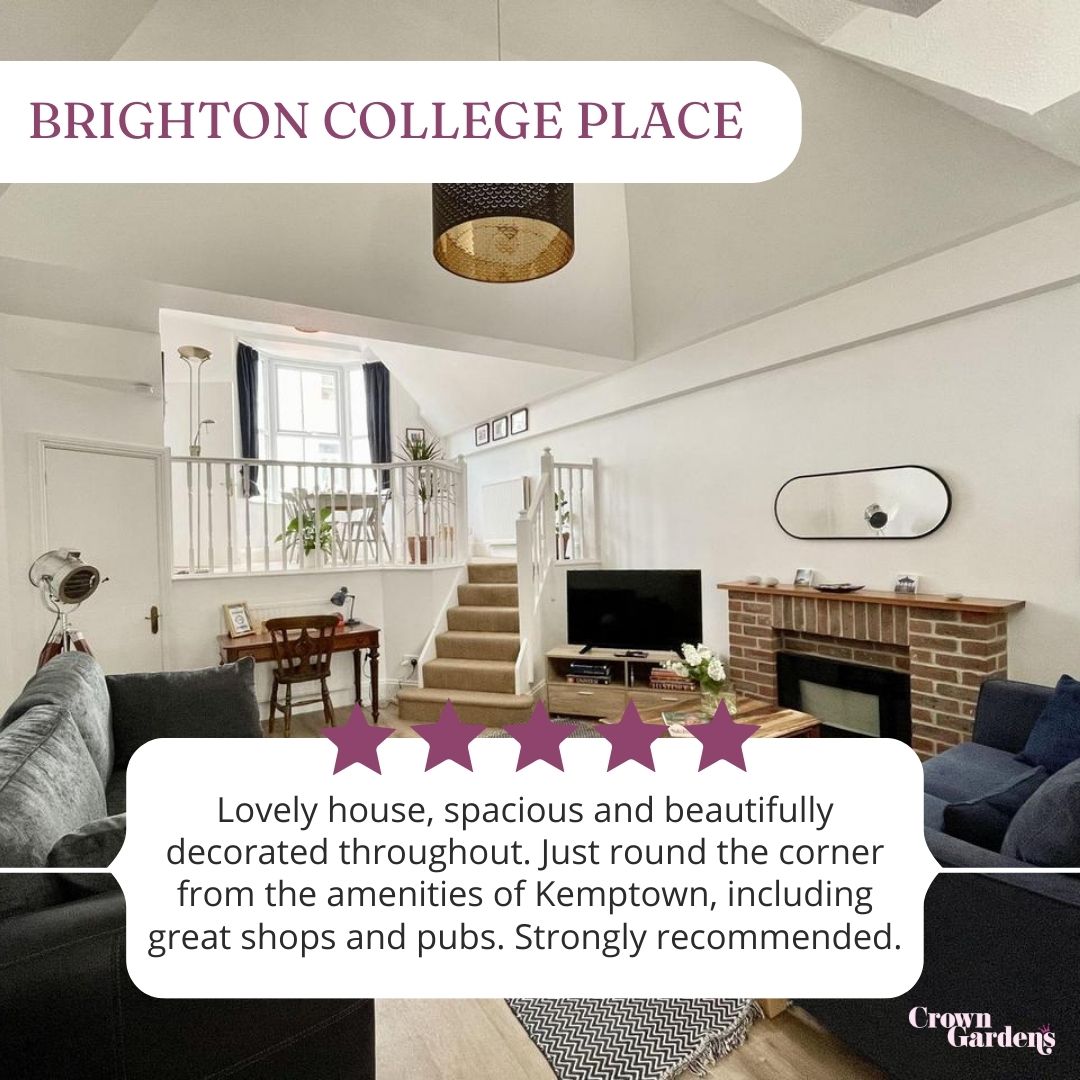 ⭐️Maggie sums it up perfectly - our Brighton College Place is a spacious haven, adorned with stunning decor. Just steps away from Kemptown's lively gems - shops, pubs, and more! 🍻Strongly recommended for a dreamy Brighton stay. #BrightonCollegePlace #KemptownVibes #LuxuryGetaway