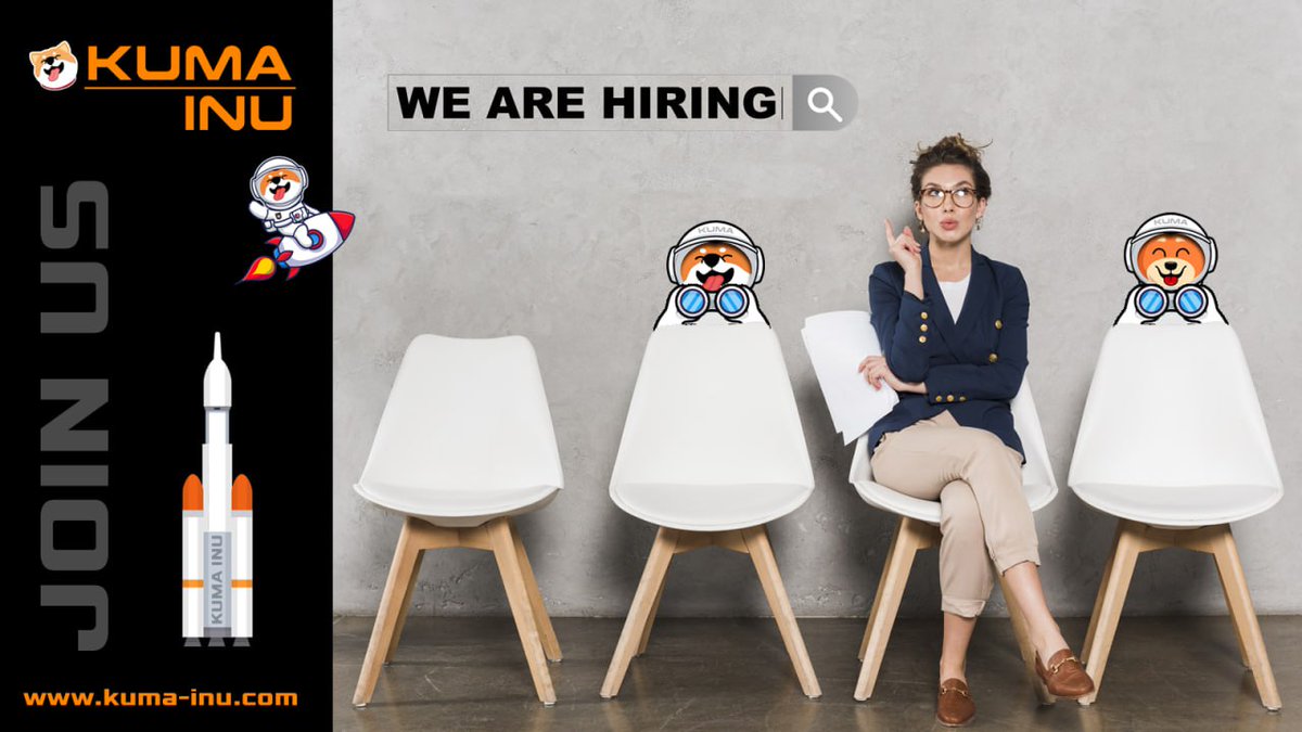 We would like to work with you to expand the Kuma Inu Community Team. We all work for the project for free, passion is what drives us. If you feel addressed, please briefly introduce yourself here: t.me/KumaInuInfinite. Tell us your reasons and what you can do to support Kuma