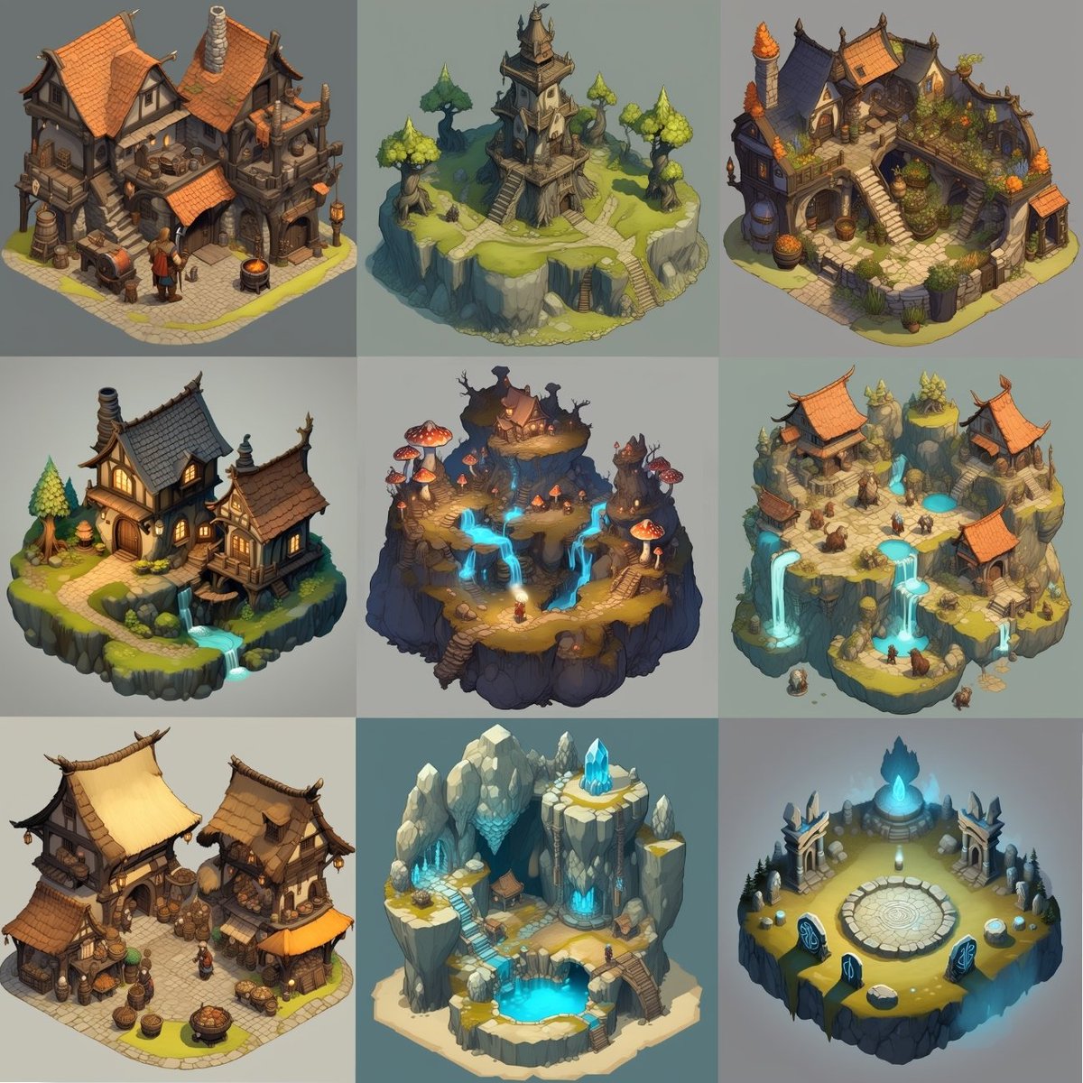 We used the Isometric Strategy Tiles Model on Scenario.com to craft a series of stunning and unique #isometric assets that hold the potential to transform your designs!

Take a look⬇️