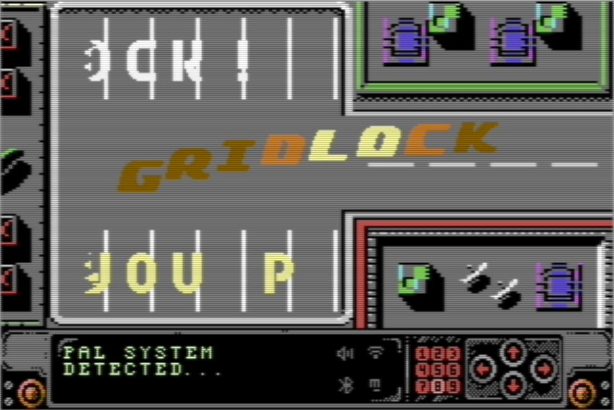 BitmapSoft's tweet photo. Gridlock: A sliding puzzle game, the play area consisting  of a top-down view of a hospital car park/parking lot, and an exit  road. Do you have what it takes to attend all the emergency calls?

Bookmark here: https://t.co/TTf8PqyBQn

#bitmapsoft #c64 #retrogaming #retrogames #gaming #foryou #megastyle