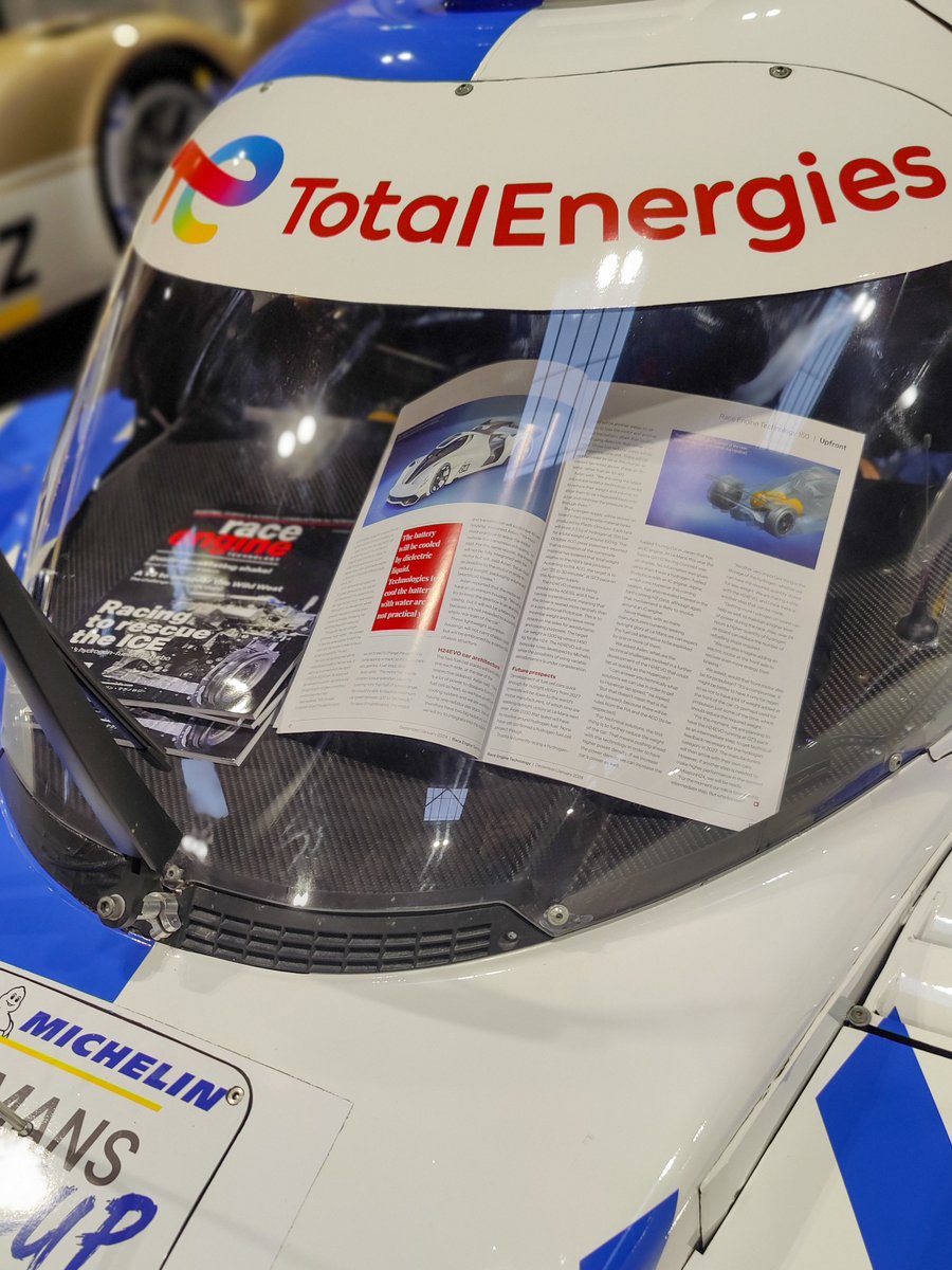 MissionH24's tweet photo. #MissionH24, the #hydrogen competition, is building its place in motorsport: alongside cars from various championships at the @Autosport_Show, and in the specialist press, such as @RaceEngineTech 🏎️ (ISSUE 150 DEC/JAN 2024)

#ACO #H24Project #A24 #RaceEngineTechnology https://t.co/nc5i7e8JSG