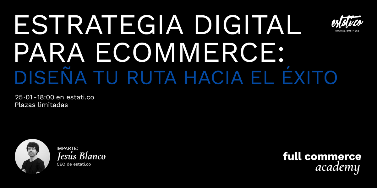 jesusblanco_'s tweet photo. En la primera sesión de nuestra Full Commerce Academy, vamos a ver cómo diseñar la ruta perfecta hacia el éxito en el comercio electrónico. https://t.co/eV4W2jIRi3