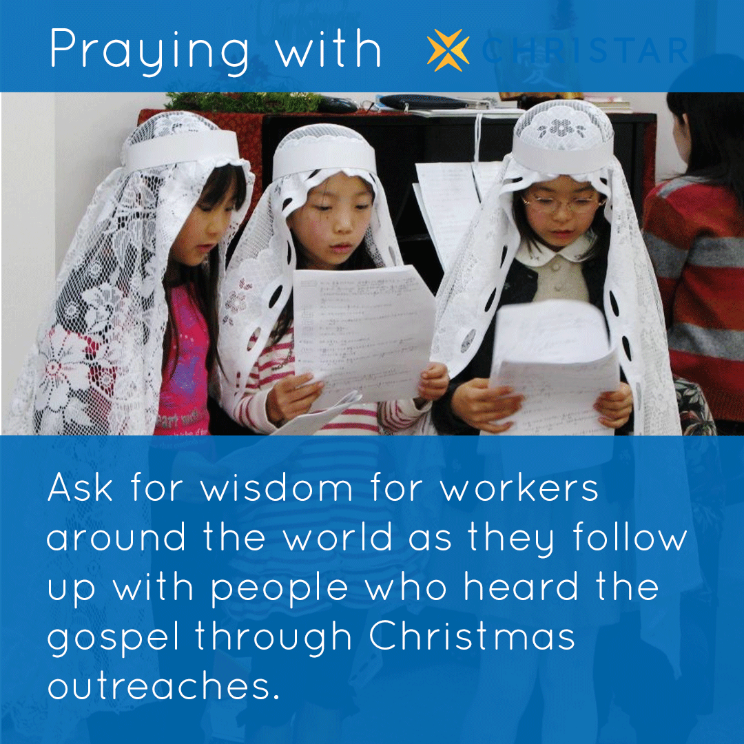 christarusa's tweet photo. Ask for wisdom for workers around the world as they follow up with people who heard the gospel through Christmas outreaches. #PrayWithChristar #outreach #FieldWorkers #LastChristmas #Christar #intercession #prayerwarriors https://t.co/k1jgfbjDOY