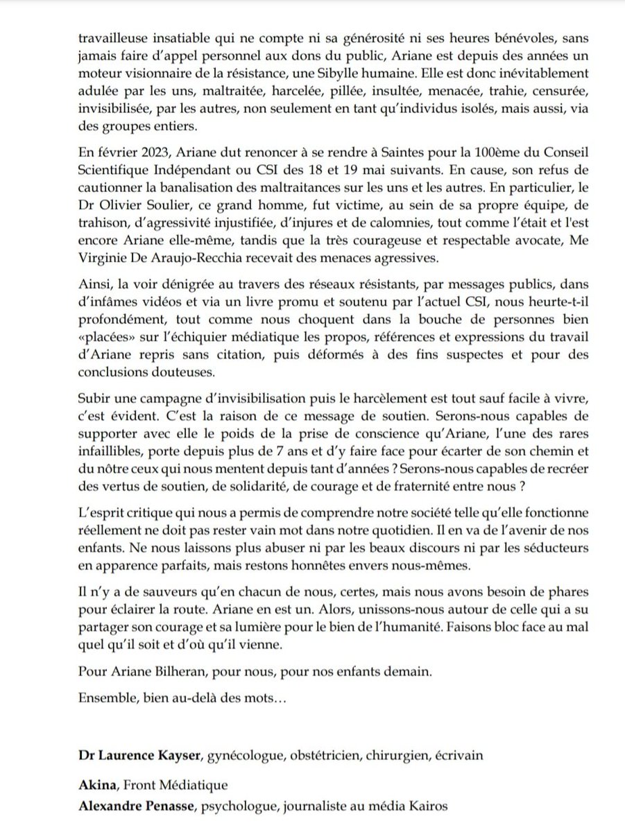EPLibertes's tweet photo. Certain(e)s ont voulu l'atteindre! @ArianeBilheran 
Nous sommes beaucoup plus nombreux à la soutenir.

"Personne ne s'appelle lui-même poète, philosophe ou artiste sans quelque inconvenance et force impudeur."
Nicolas Gómez Dávila https://t.co/60k7YO7Ji5