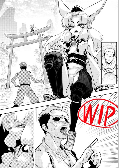 今日はラクガキお休みしてスケブ絵描いてました。  コマ枠に座ってるキャラクターの足を舐めている構図にしたかった。それだけの絵。  それ以外をどう落とし前付けるか考え中…。