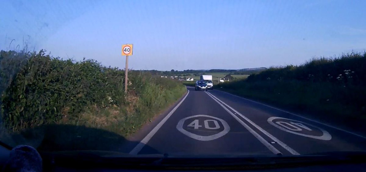 ASPRoadSafety's tweet photo. Overtaking on a blind bend across double white lines.
Footage submitted by oncoming driver in June 2023 on the A39 Minehead.
Driver pleaded Guilty by post, case heard at Bath Magistrates Court 5th January.
6 points
£323 Fine
£110 Costs
£129 VS
#JourneyCam #3rdPartyReporting https://t.co/VtV3NcMSnQ