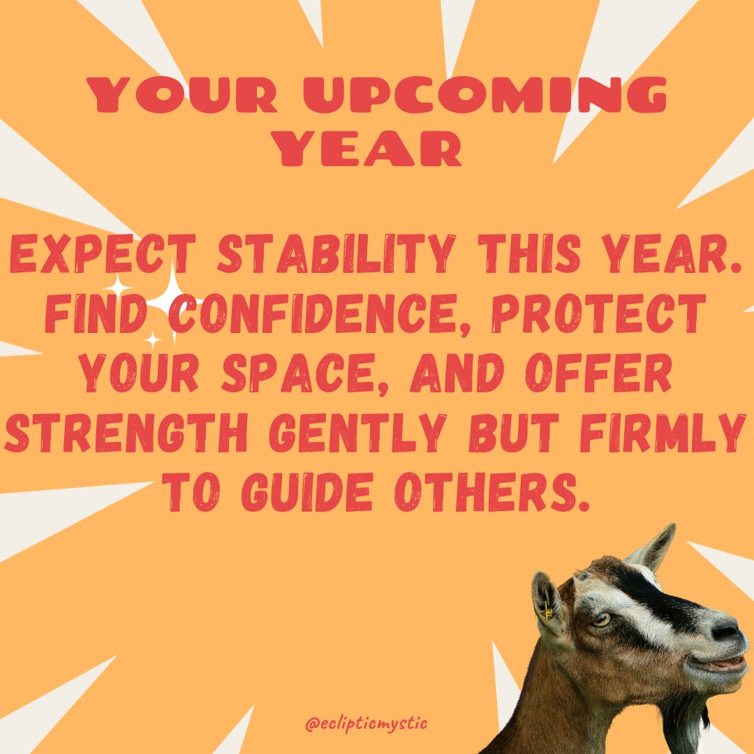 mynewphase's tweet photo. Todays your day Capricorns! A little GOAT in your day is the right way to end the first part of the Winter Season. I mean, who doesn't want to be the GOAT?

Love ya,
EM 

#Capricorn #WinterSeason #GOAT #ZodiacSigns #Astrology #Horoscope #CapricornSeason #WinterVibes #Motivation https://t.co/WvAuzT6N5y