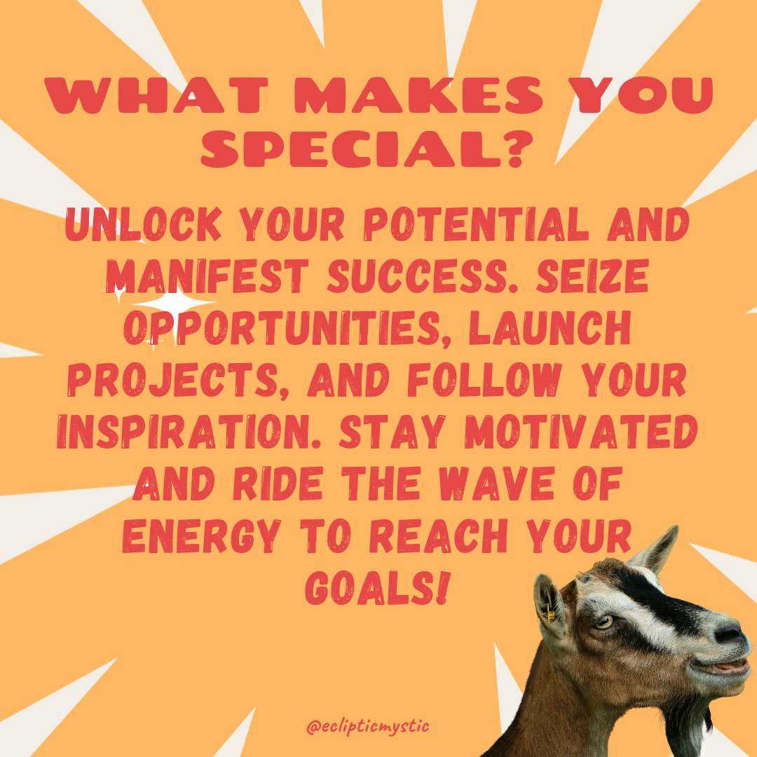 mynewphase's tweet photo. Todays your day Capricorns! A little GOAT in your day is the right way to end the first part of the Winter Season. I mean, who doesn't want to be the GOAT?

Love ya,
EM 

#Capricorn #WinterSeason #GOAT #ZodiacSigns #Astrology #Horoscope #CapricornSeason #WinterVibes #Motivation https://t.co/WvAuzT6N5y