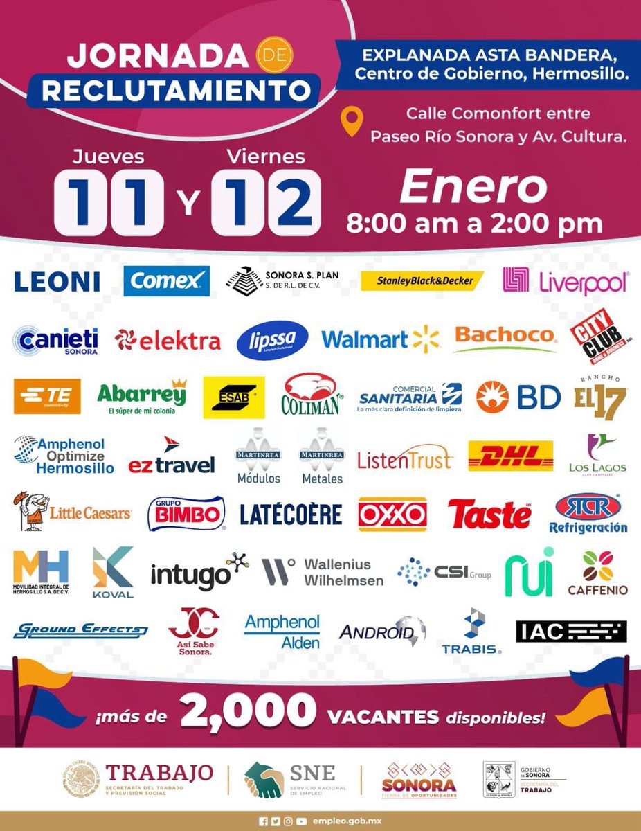 PanchoVazqz's tweet photo. Gran Jornada
De Reclutamiento!

Los esperamos!!

@AlfonsoDurazo 

@TMXDigital 

#TierraDeOportunidades
#CompromisosFirmes https://t.co/WtE372mhQH