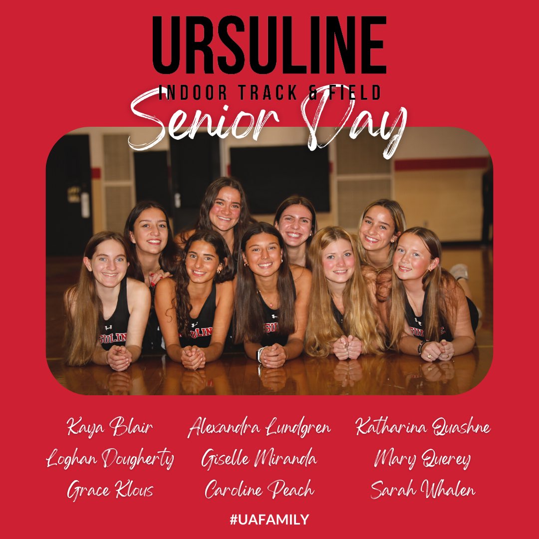 UARaiders's tweet photo. UA Indoor Track celebrates their SENIOR DAY at today’s meet ❤️🖤
📍 Tower Hill
⌚️ 4pm
Congratulations Seniors, on four years of dedication, hard work, and great memories with #UATF !
#UAFamily #UASeniors2024 https://t.co/TUdEevIaxr