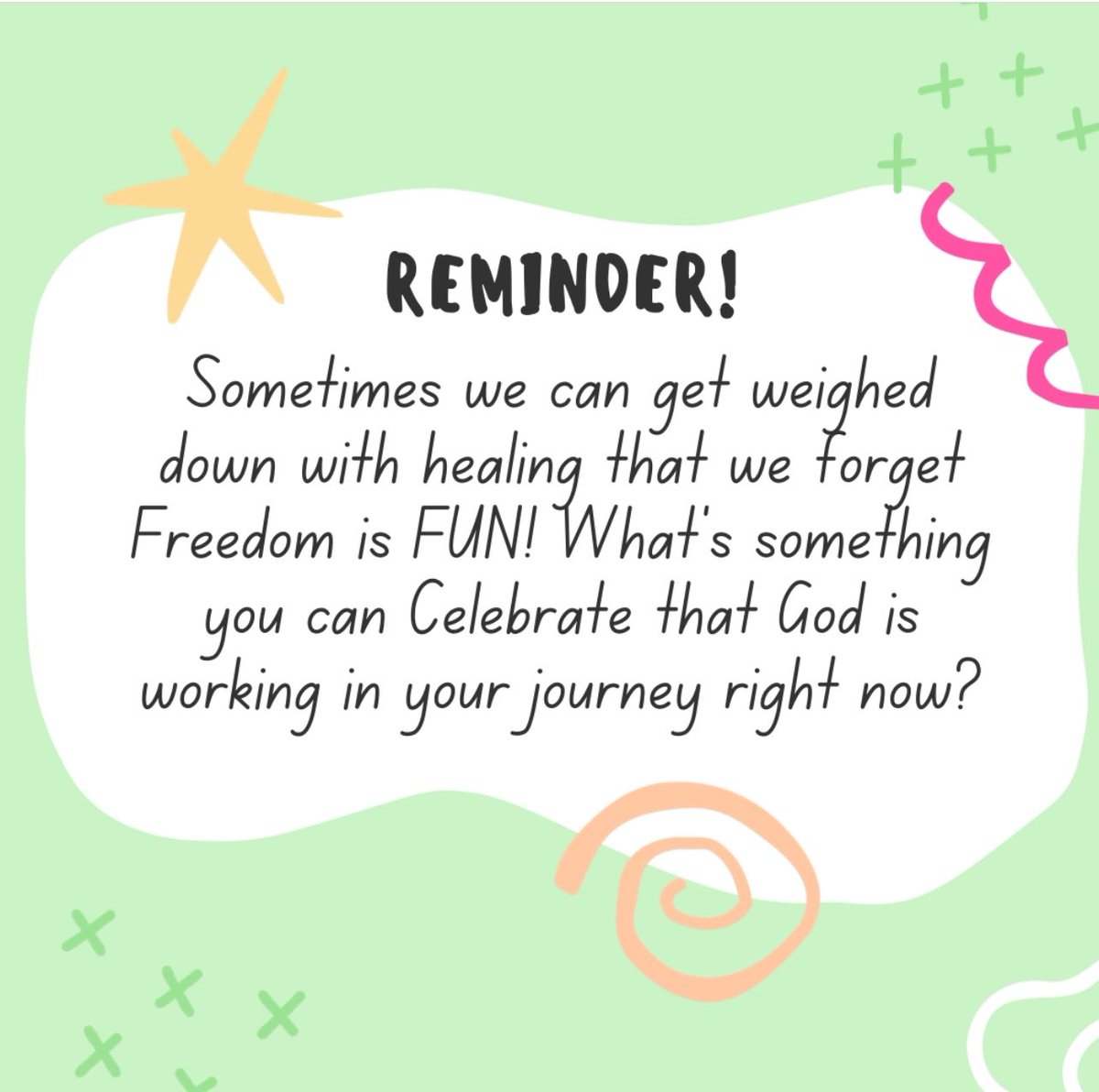 gettdacad's tweet photo. Freedom is FUN
Today is a great day to reflect on all of the hard work you have done in your freedom journey
Even if you just started yesterday, you have made progress
So take some time and write out some places that you have experienced breakthrough!
Happy Freedom Journey Day! https://t.co/udvJfNKLHb