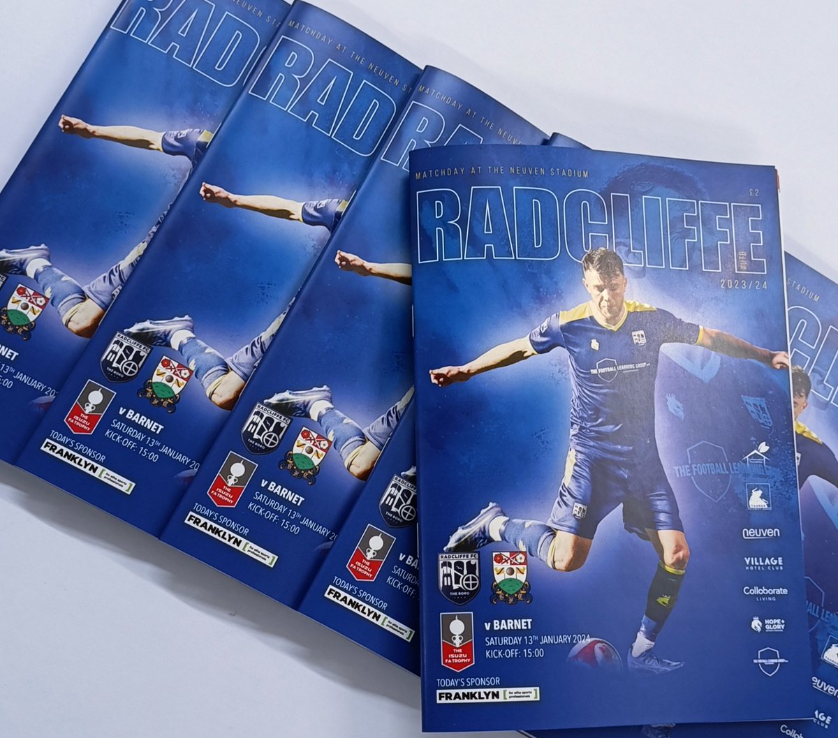 ThePrintRoom__'s tweet photo. MATCH PROGRAMMES READY 👊

Big game at the Neuven tomorrow as @radcliffeboro host @BarnetFC in the FA Trophy 🏆

C'mon Boro ⚽

#print #football #fatrophy https://t.co/8u7ixz6Dwc