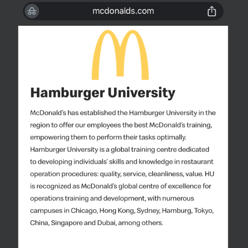 dear McDonalds: 

considering enrolling in university but it appears you only offer bachelors of hamburgerology 

ive always wanted to be a doctor

any chance you have a more advanced program to which i could earn my dh 

doctorate of hamburgerolgy 

regards,

JEFF
