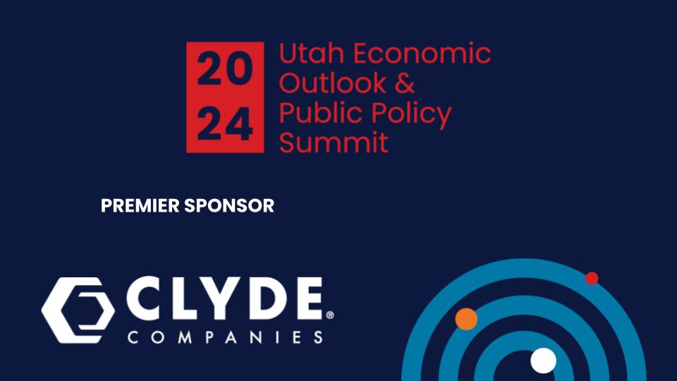 The 2024 Utah Economic Outlook &amp; Public Policy Summit would not be possible without the help of our generous sponsors! Thank you to our Premier Sponsor <a href="/ClydeCompanies/">Clyde Companies</a> for your support. #UtahEO