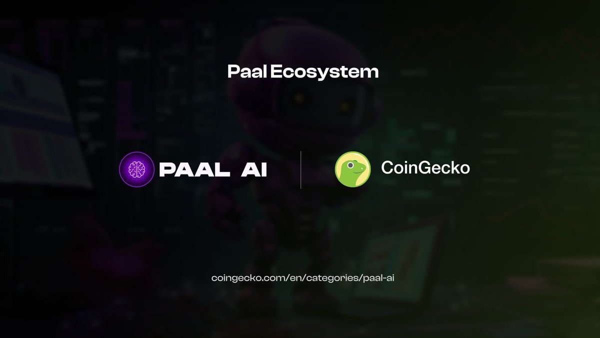 PaalMind's tweet image. Excited to introduce our very own category on @coingecko - our trusted provider for real-time crypto data. 🤝

Now, 35M+ average monthly users and 2.3M+ total app users can learn more about $PAAL, our AI products, access our partner projects and much more.…