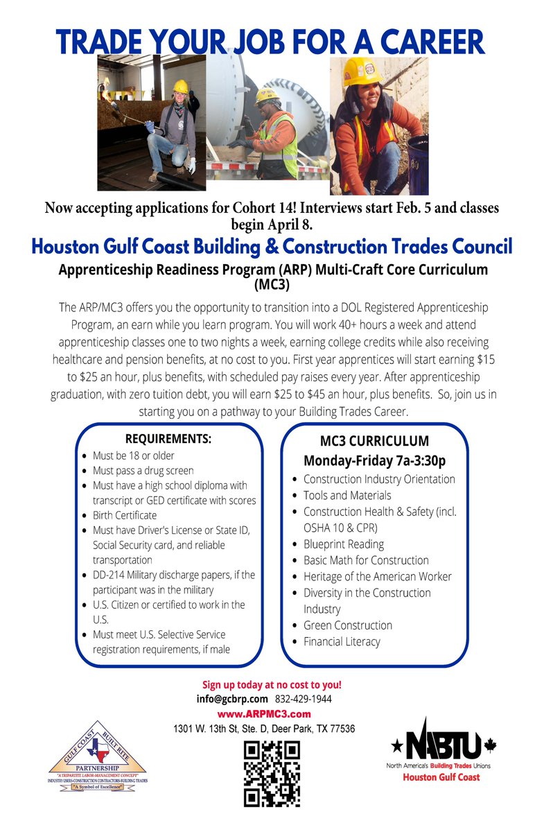 hgcbctc's tweet photo. Know anyone who is unsatisfied with their career choice and itching to make the jump into something more gratifying and lucrative? 

We are accepting applications for Cohort 14! Pass our info along and send them our way. https://t.co/Rh1KA3jJQx