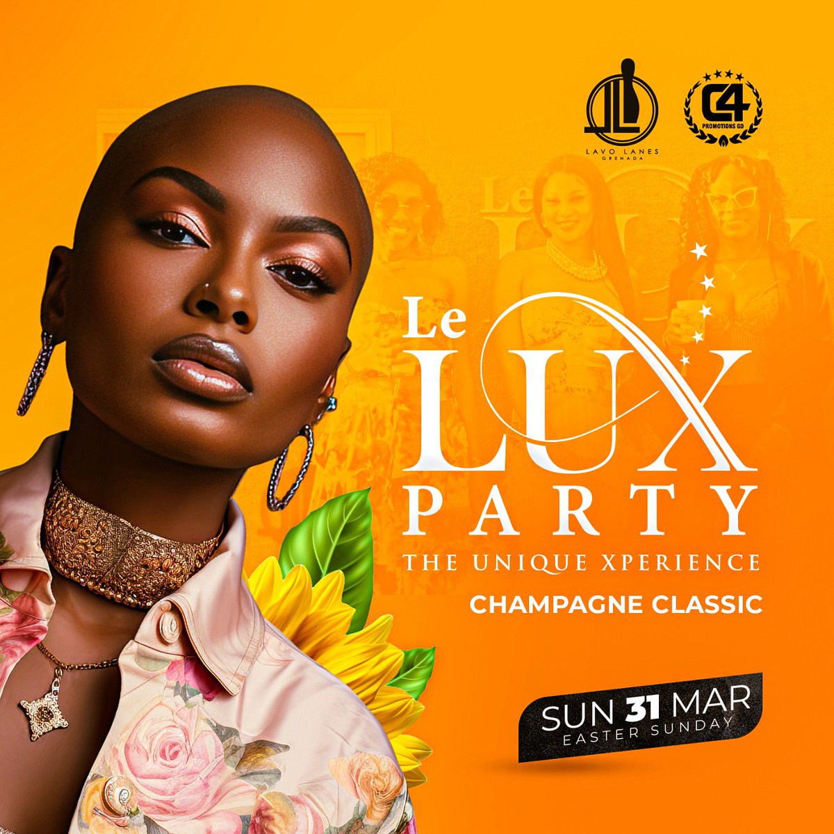 C4PromotionsGd's tweet photo. So, without further ado 🙏🏾
We present
✨ LE LUX Party | Champagne Classic 🍾 🥂
An elegant experience like no other awaits you at Le Lux.
📆 : Sunday 31st March
📝: More Info Coming Soon
#LeLux #ChampagneClassic https://t.co/cXIJjpEpkc