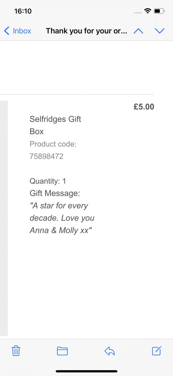 annabennett88's tweet photo. @Selfridges received gift I ordered for my sisters 30th birthday. Have spent over £100 with you and the gift card wasn’t typed correctly! Disappointing from such an iconic company. Can’t get through on the phone! https://t.co/lilTvGfxb8