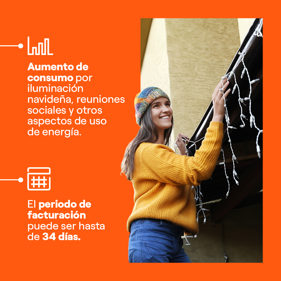 La factura que recibirás en enero💡 puede presentar cambios en consumo y valor,  debido a distintos aspectos, entre ellos las celebraciones de fin de año.🔍 bit.ly/41R0RHX