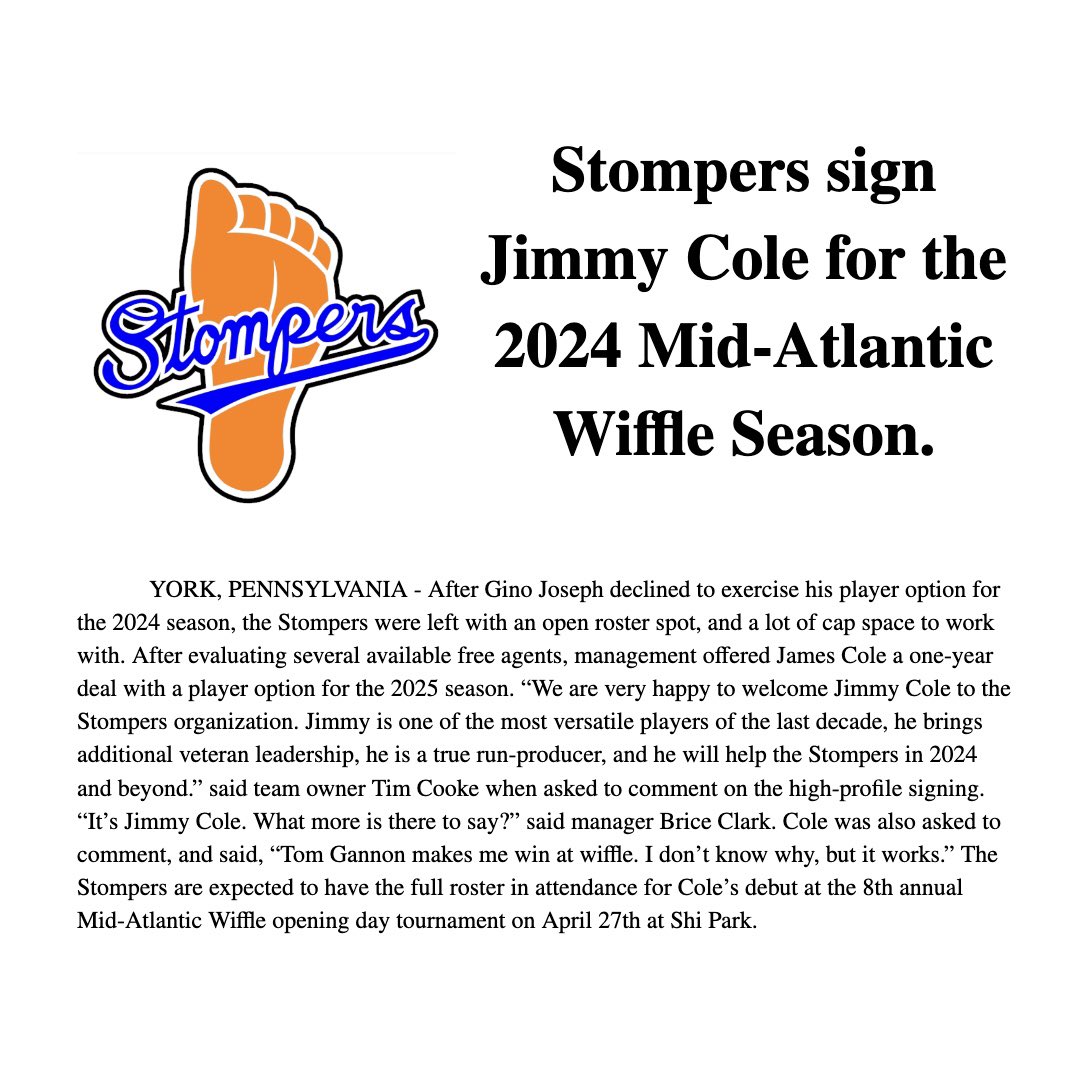 It’s officially official. <a href="/jim6cole/">Jum</a> 🦶✍️🤝