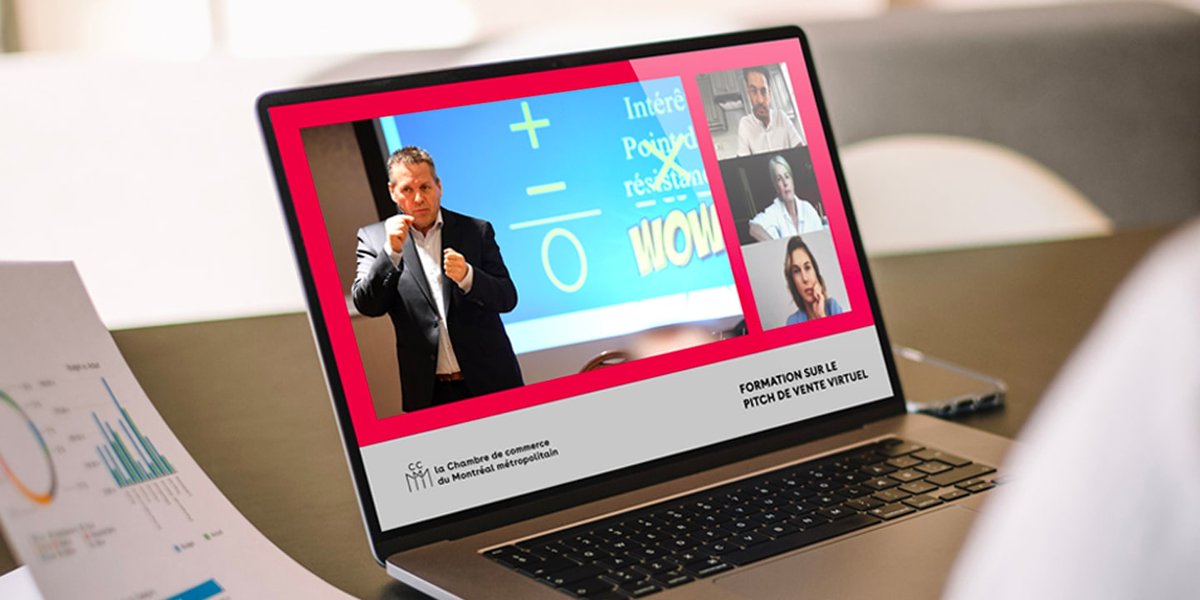 📝 Les 2 et 7 février, découvrez l’art de communiquer et de vous vendre en participant à la formation en #commerce #international : Le #pitch de #vente virtuel, en compagnie de Julien Roy de Marketing face à face. bit.ly/3vvYiPu
#acclr #ccmm #exportation