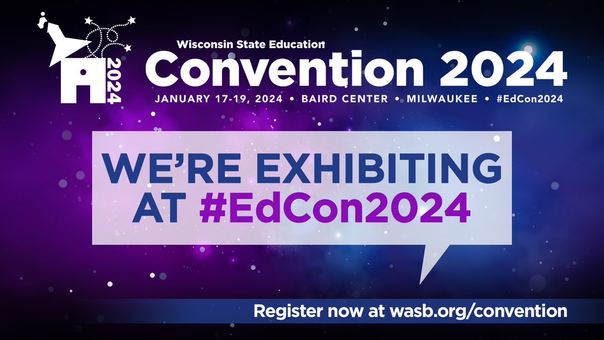 WI_Reads's tweet photo. WI Reads is excited to be at the 2024 State Education Convention! Stop by and see us at #Booth229 @WASBWI @SDNBSchools @nancy_dressel @DonnaHejtmanek @lobsterkms @KelKwiatkowski @bradyreinke #Act20WI #EdCon24 #SoRmatters #SoR #EquityThroughLiteracy https://t.co/kQJDH1SqB9