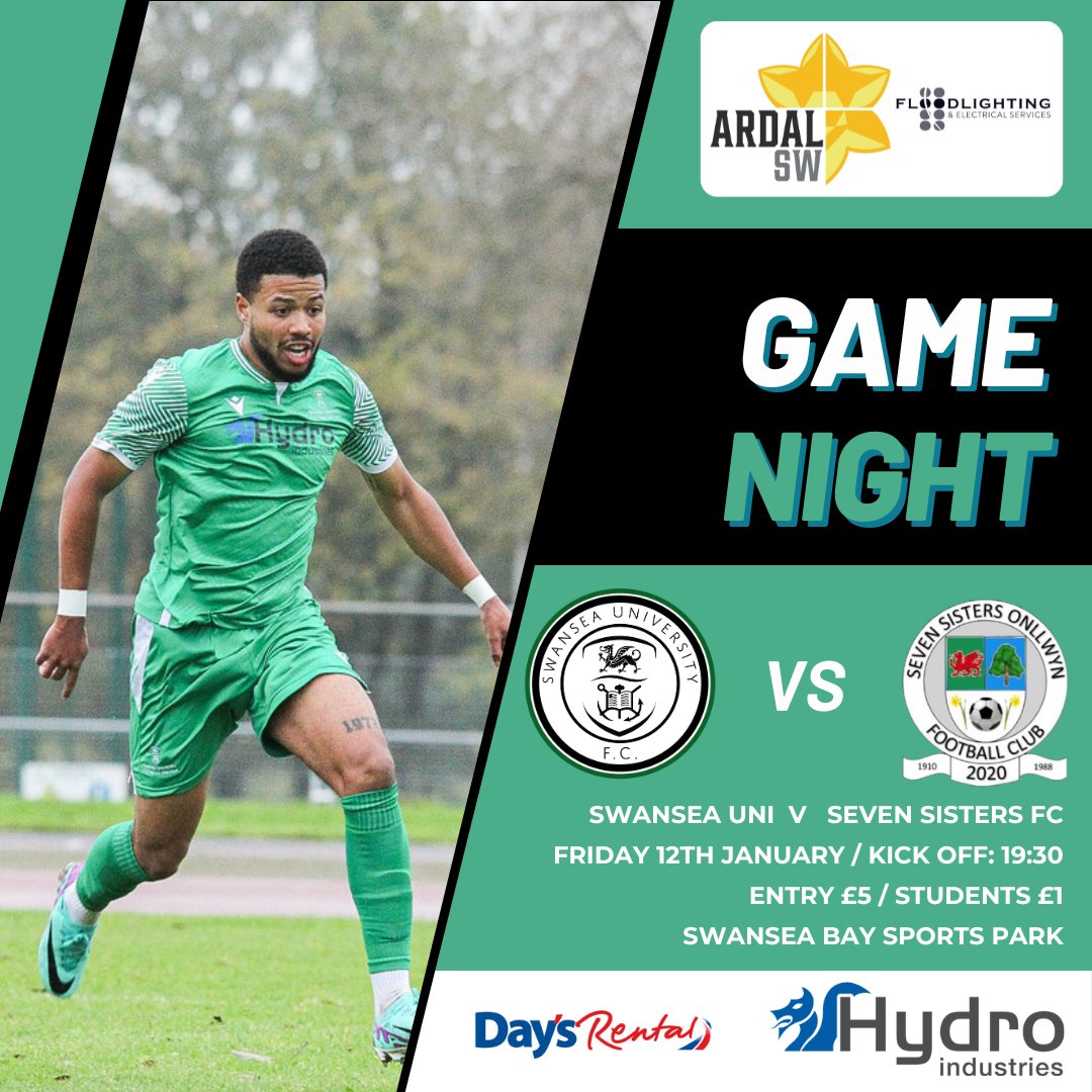 Its Game Night.....

We host @sevensistersonllwyn this evening as we look to get back to winning ways. 

After last week's record attendance for the season we hope to see you all again for tonights game.

Entry £5
Students £1

#Greenarmy #ardalsouthern #ardalsw
