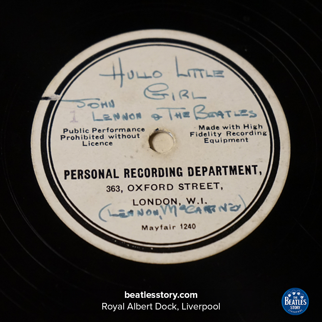 In our exhibition, you can find fascinating artefacts from The Beatles' career - including this 'Holy Grail' record which was cut using The Beatles’ Decca audition tapes and presented to George Martin 🎶 Read about the record that launched The Beatles at bit.ly/holy-grail-TBS