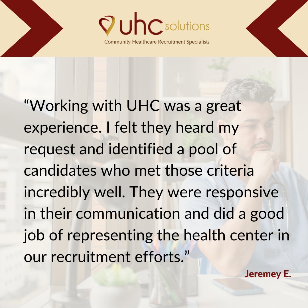 We love helping people find the right career or the right candidate. Thank you, Jeremey, for your feedback!

Browse our job board here: nsl.ink/cyGS. 

#FQHCcareers #FQHCrecruiters #TalentSearch #Careers #JobSearch #Recruiting #Community #Healthcare #ClinicJobs