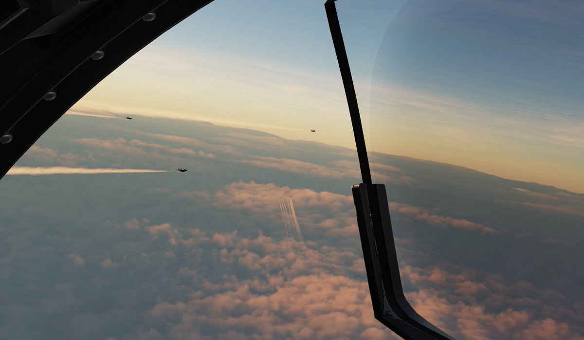 SpectreBit_'s tweet image. Strike Eagle's over Kutaisi, livery courtesy of @VasyDesign #dcs #f15e #flightsim