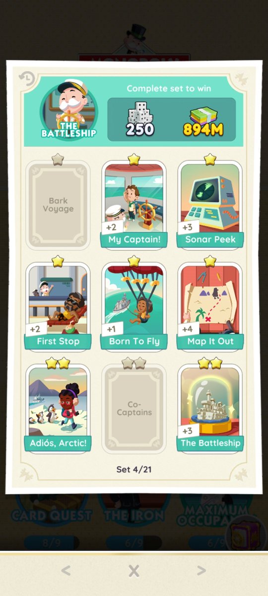Nonorenflix's tweet photo. Wtt wtb lft lfs wts lfb monopoly go sticker stars

Have:
My Captain
Sonar Peek
First Stop
Born to fly
Map it out
The Battleship
No Chance
Wrapped up
Waterlogged
Jungle clue
To the Moon

Want:
Bark Voyage
Co-Captains
Treasured Cards

Can also sell for 
₱5 = ⭐️
₱10 = ⭐️⭐️ https://t.co/VnPZDhrOt4