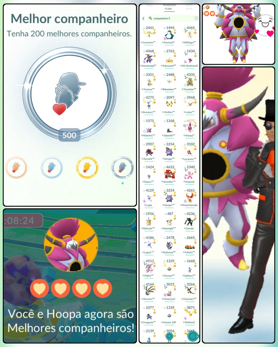 We achieved 500 best buddy with Hoopa 🎗️🤩

#PokemonGO