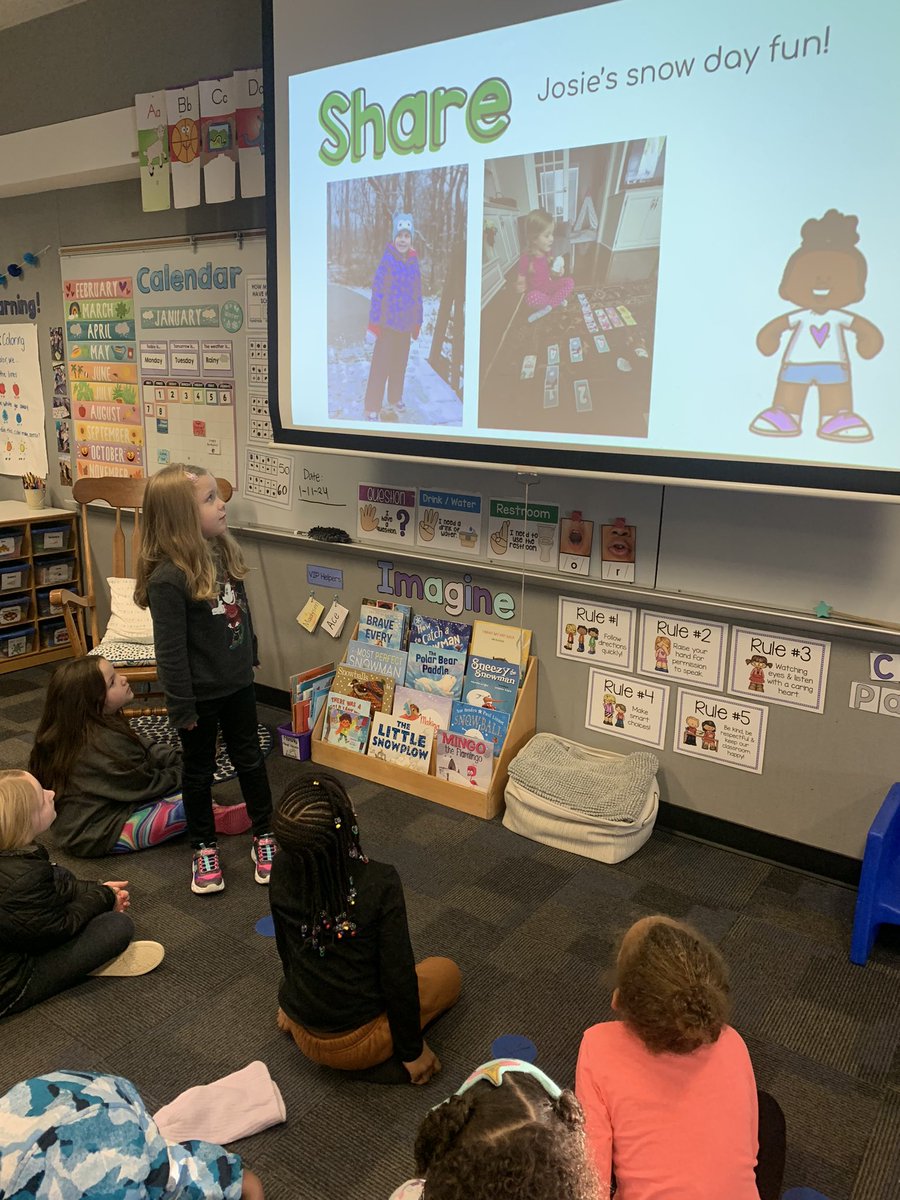 Even though we were in and out of school this week with the snow days, we loved being back together again! On Monday, we made goals for the new year &amp; had fun with a craft, and on Thursday a highlight was getting to share our about our snow days! ❄️💛 <a href="/RStar512/">Rising Star Elementary ⭐️</a>