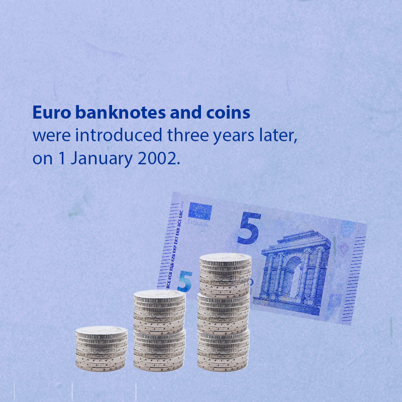 EUCouncil's tweet photo. Happy birthday 💶

25 years ago, 11 EU countries launched a new common currency: the #euro.

It has been making life easier for 350 million people in 20 EU countries ever since.

🔍 Check out more interesting facts about #EUROat25 here https://t.co/yZfuP8ip2D
