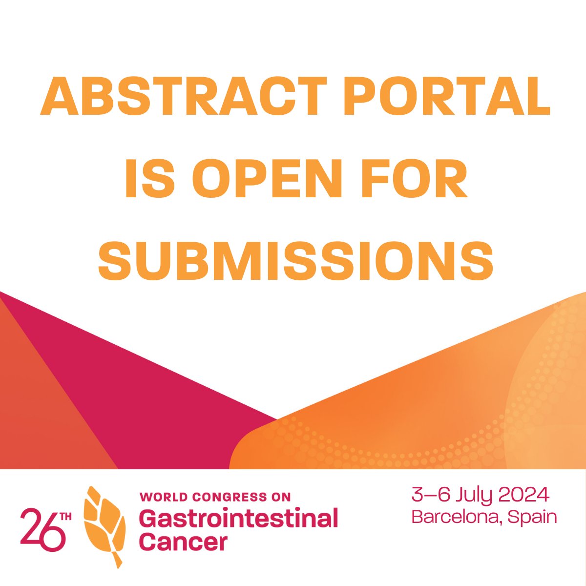 Attention researchers! We invite you to share your groundbreaking discoveries in GI cancer research on our esteemed global platform. Be a catalyst for new discussions and advancements that benefit patients worldwide. Submit your abstract today. hmpglobalevents.com/wgi/abstracts…