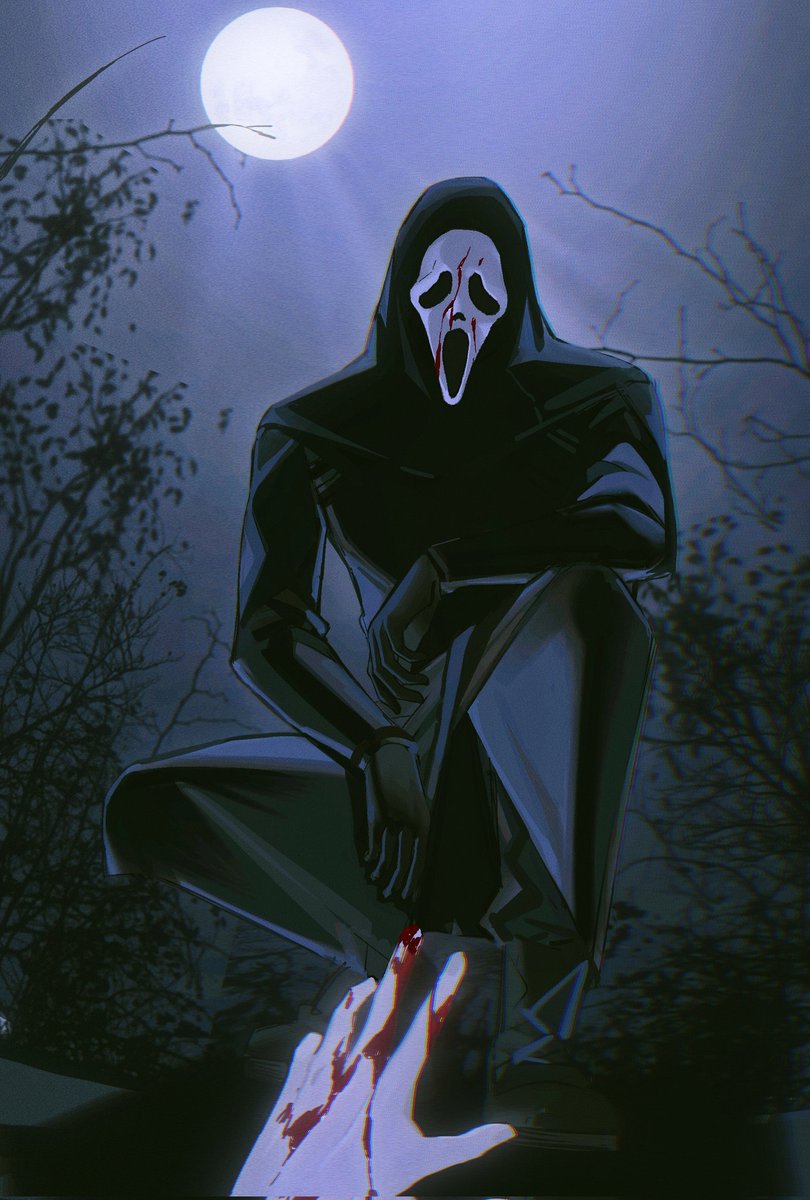 “你觉得你能跑哪去，小老鼠。”
#Ghostface #dbd #dbdfanart