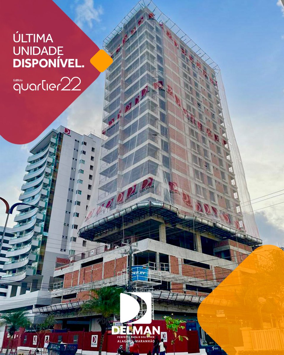 construt_delman's tweet photo. Sucesso de vendas em São Luís, o Quartier 22 encontra-se em fase de acabamento, com previsão de entrega para abril de 2025, e apenas uma unidade disponível.

Para mais informações sobre o Quartier 22, ligue 98 9 8174-0304. https://t.co/XxebpcXNqk