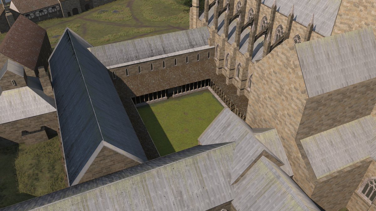 Heritage_360's tweet photo. Explore a few initial 'in-progress' renders from our 3D visualisation work on St Mary's Abbey and the King's Manor in York - part of our ongoing Henry VIII on Tour project. @HenryVIIIonTour #Medieval #York #HenryVIII https://t.co/AHFH9lBDMU