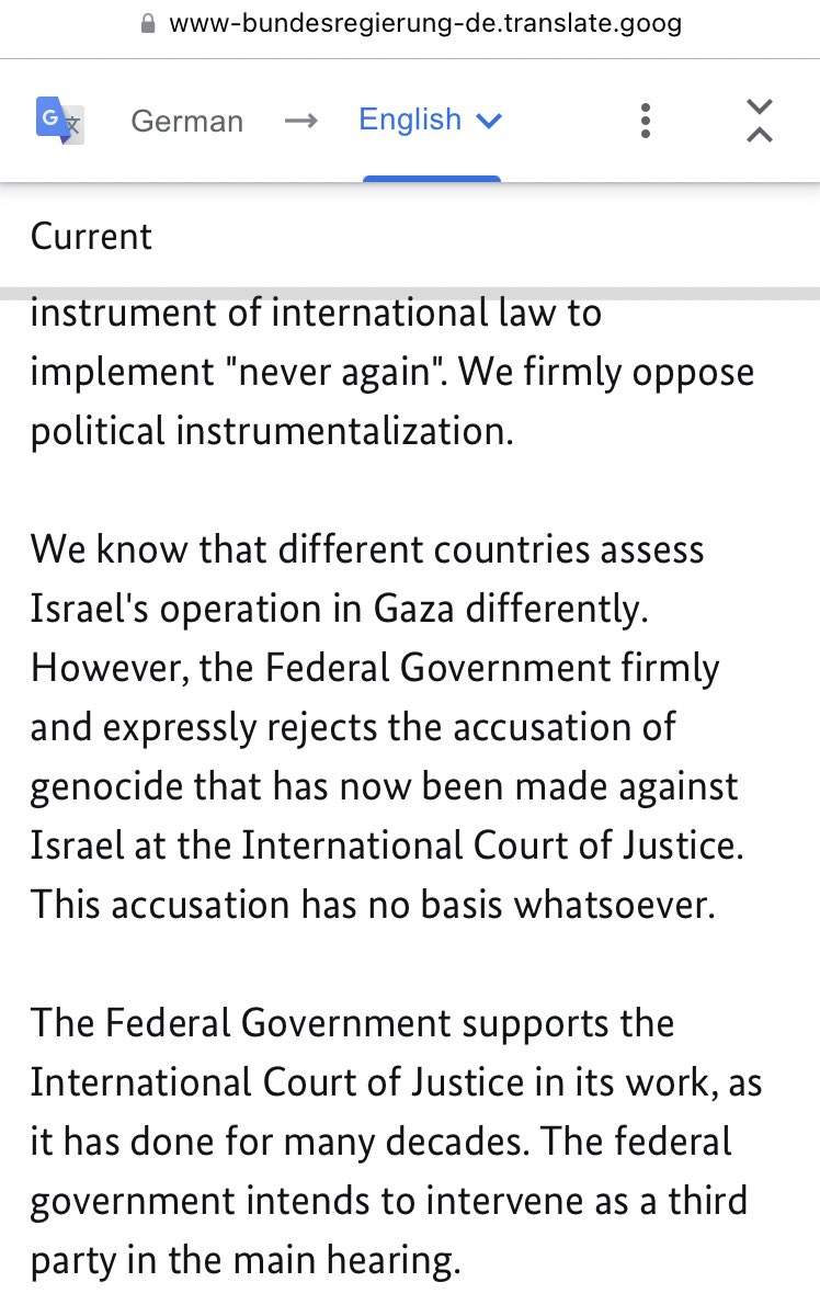 Louis_Allday's tweet image. This is shocking. Germany says South Africa’s case against Israel “has no basis whatsoever” and intends to “intervene as a third party”.