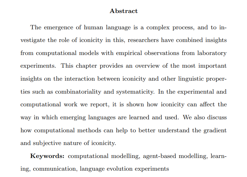 Iconicity in the evolution of language: computational models and laboratory experiments
osf.io/preprints/psya…