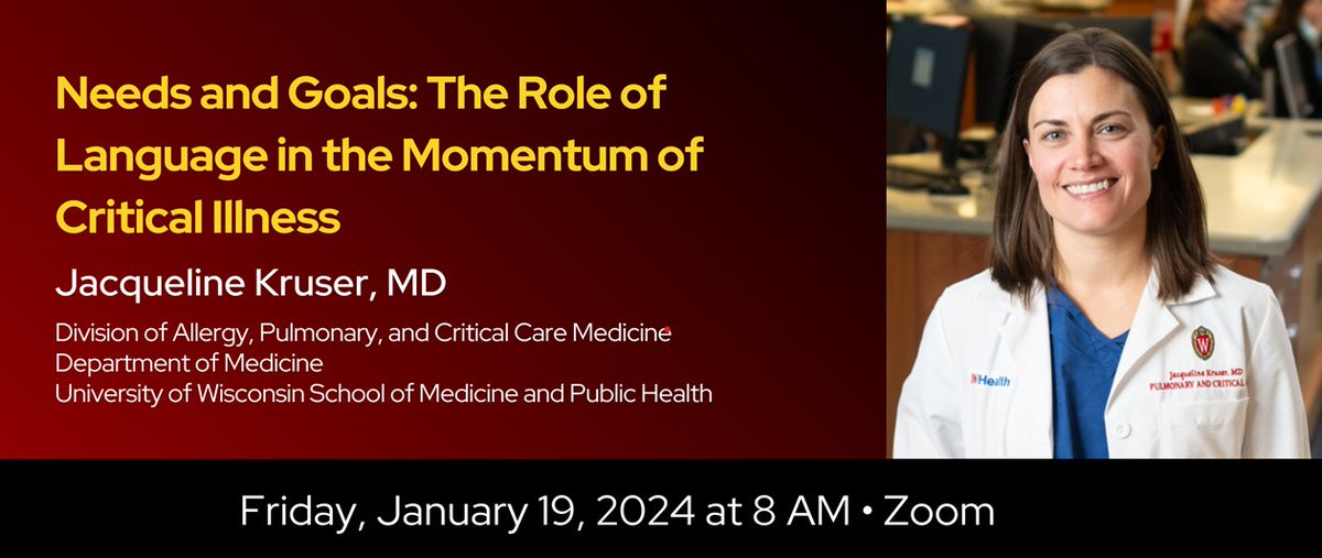 Mark your calendars for Dr. Kruser's Grand Rounds presentation on January 19th!