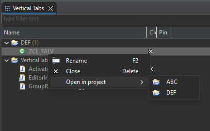 abapblog's tweet image. In latest version of #VerticalTabs plugin for #Eclipse you can now customize the columns sequence and visibility.
If you&apos;re #ABAP developer, you can now install additional feature from the plugin update site. It will add additional context menu and Ctrl+Double-click behavior.