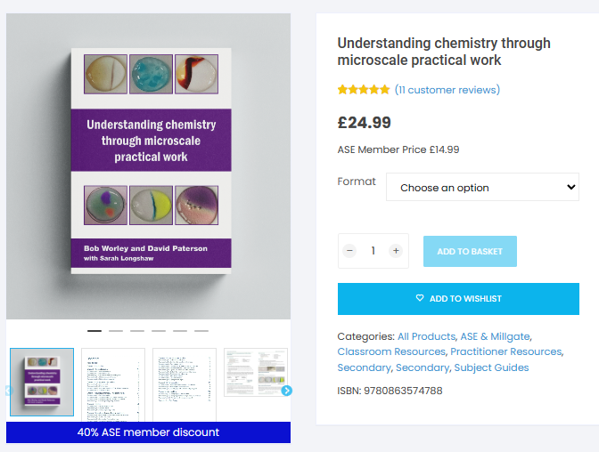 The RSC survey, recommends the microscale approach! rsc.org/policy-evidenc… . Treat is seriously and it will lead you to a better understanding of chemistry. It is why the book was written. @RSC_EiC #ASEChat. Ideas also in @SciInSchool and on @CLEAPSS and @SSERCchemistry