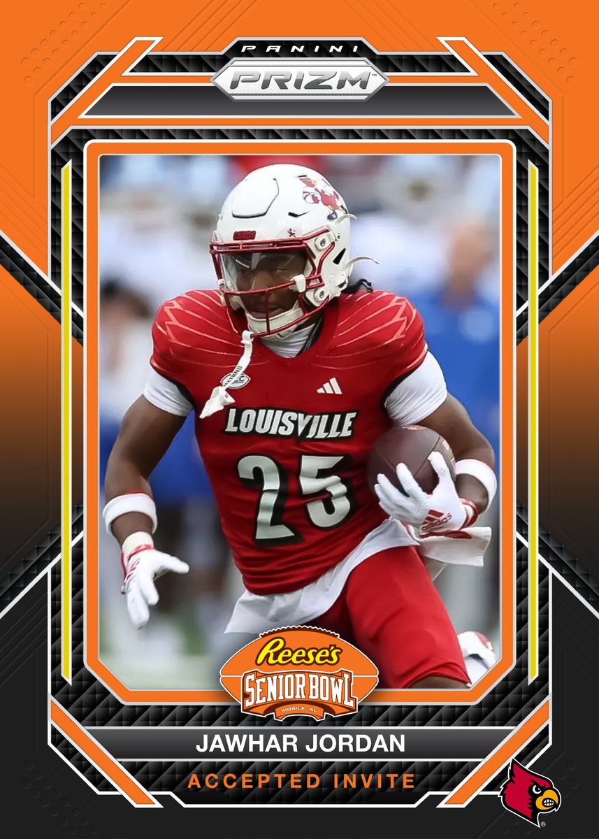 OFFICIAL! RB Jawhar Jordan @JaJo_25 from @LouisvilleFB has accepted his invitation to the 2024 Reese's Senior Bowl! #GoCards #TheDraftStartsInMOBILE™️ @JimNagy_SB @PaniniAmerica #RatedRookie