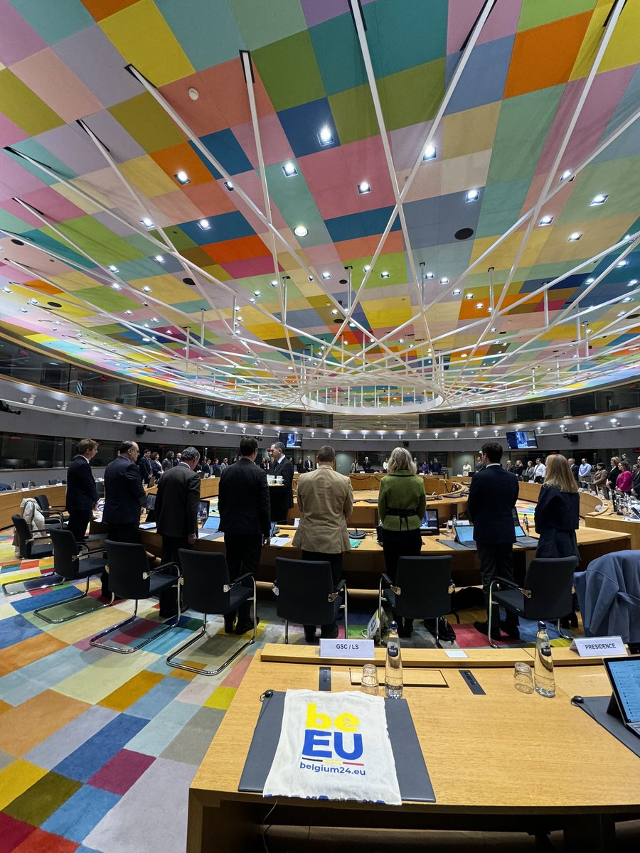 🕯️ This morning, we paid tribute to former @EU_Commission President Jacques Delors with a minute of silence at the beginning of the first #CoreperI meeting under the Belgian Presidency @EU2024BE 🇧🇪🇪🇺.